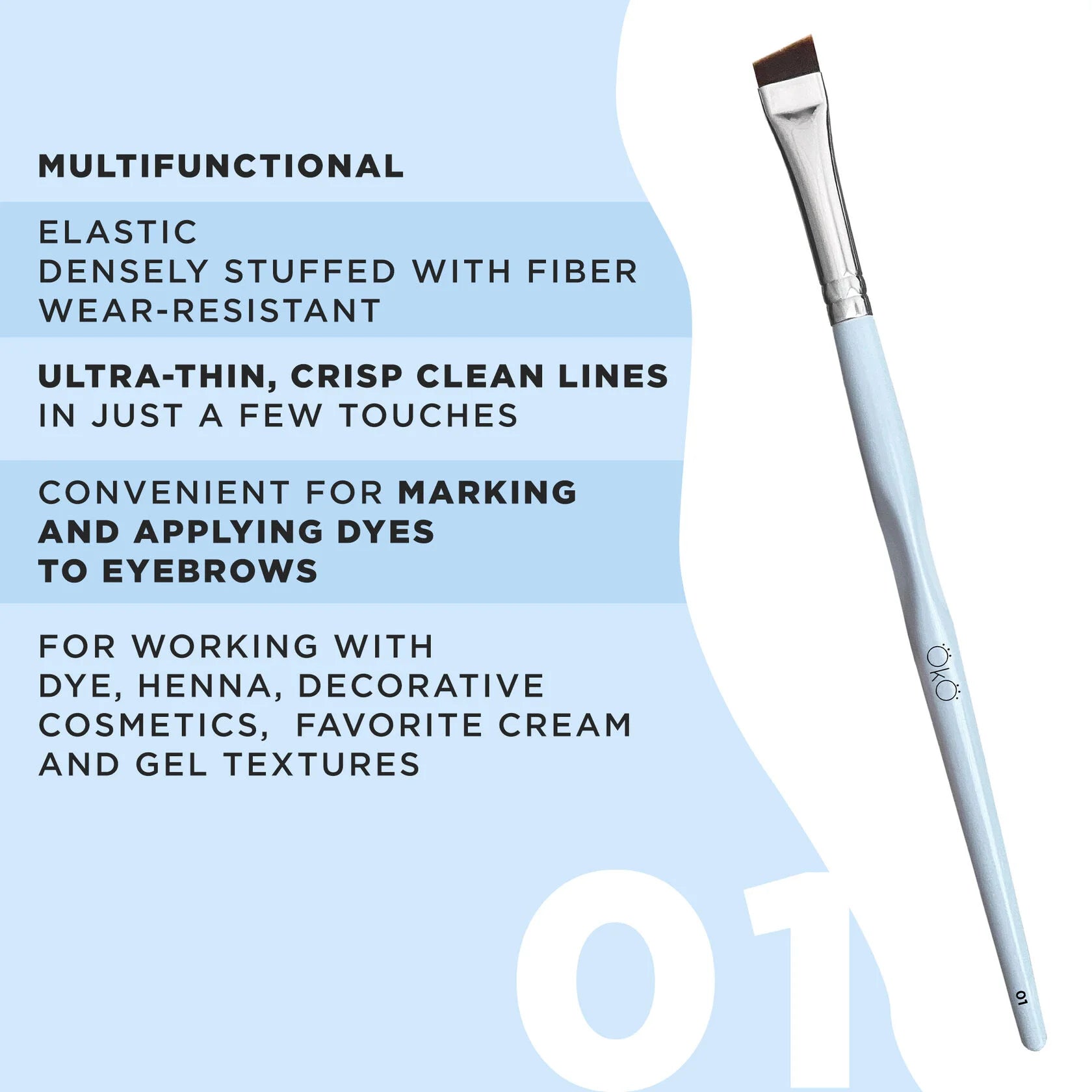 Великий кутовий пензель OKO №1