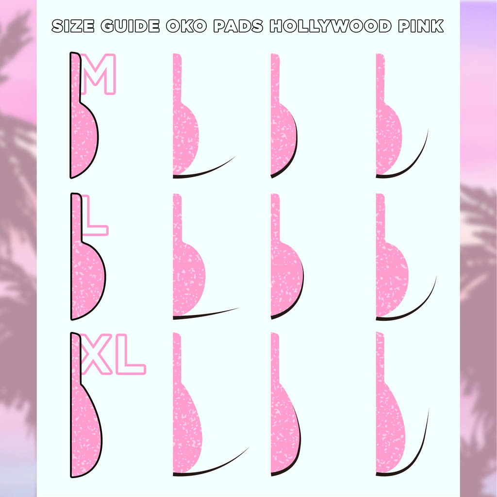 Подушечки для підтяжки вій OKO Hollywood Pink, 3 пари