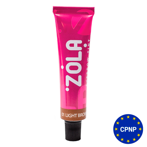 Тинт для бровей ZOLA с коллагеном 01 Светло-коричневый (15 мл)