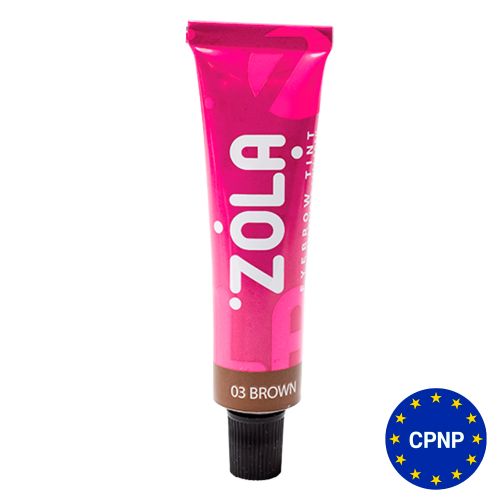 Фарба для брів ZOLA з колагеном 03 Brown (15 мл)