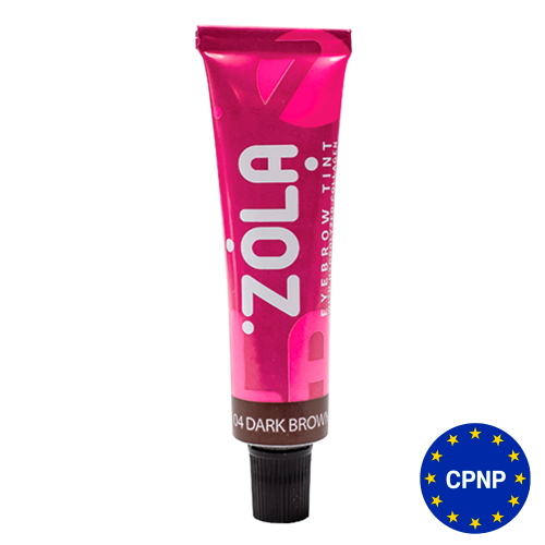 ZOLA Eyebrow Tint With Collagen 04 Dark Brown 15ml.