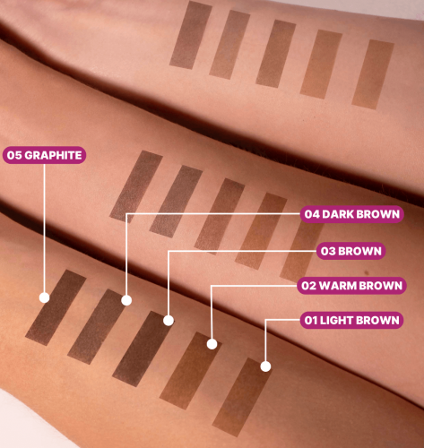 ZOLA Eyebrow Tint With Collagen 02 Warm Brown 15ml.